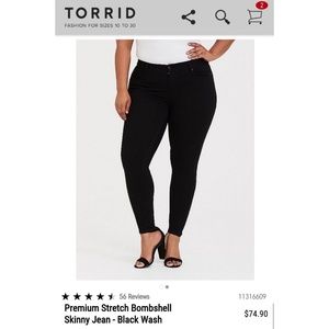 Torrid Bombshell Skinny Jeans